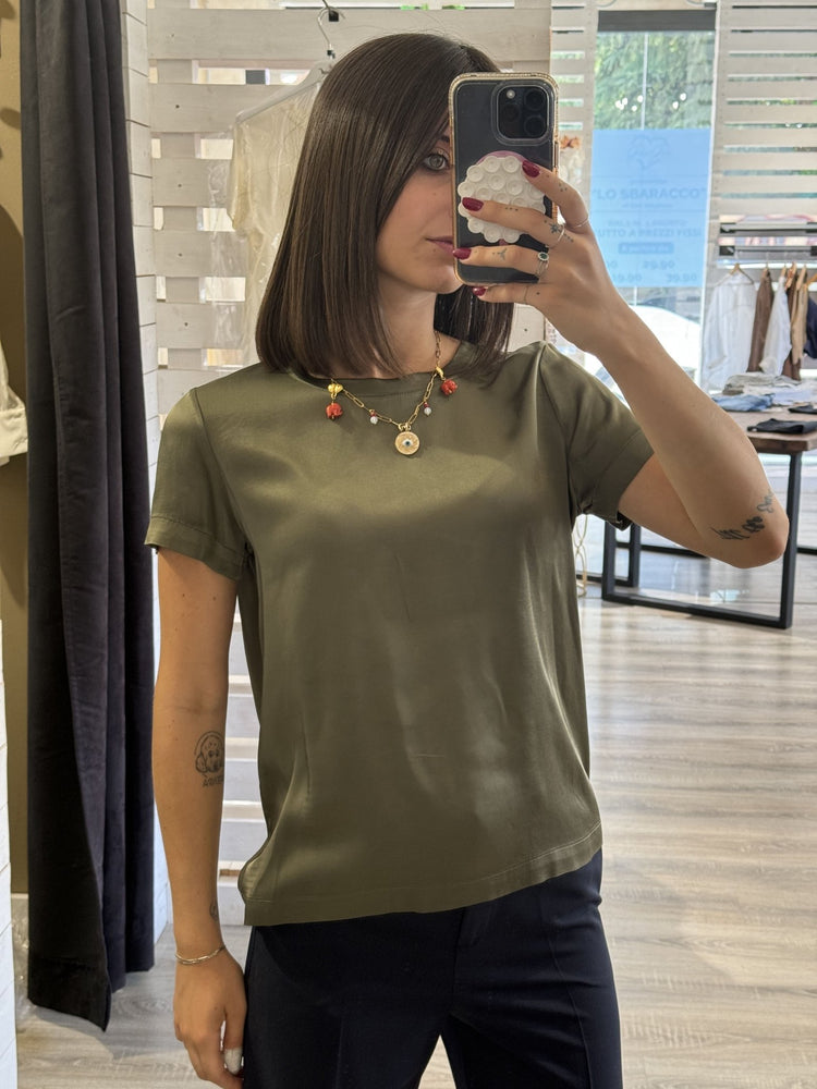 Brend - Blusa girocollo in viscosa - Giugioshop