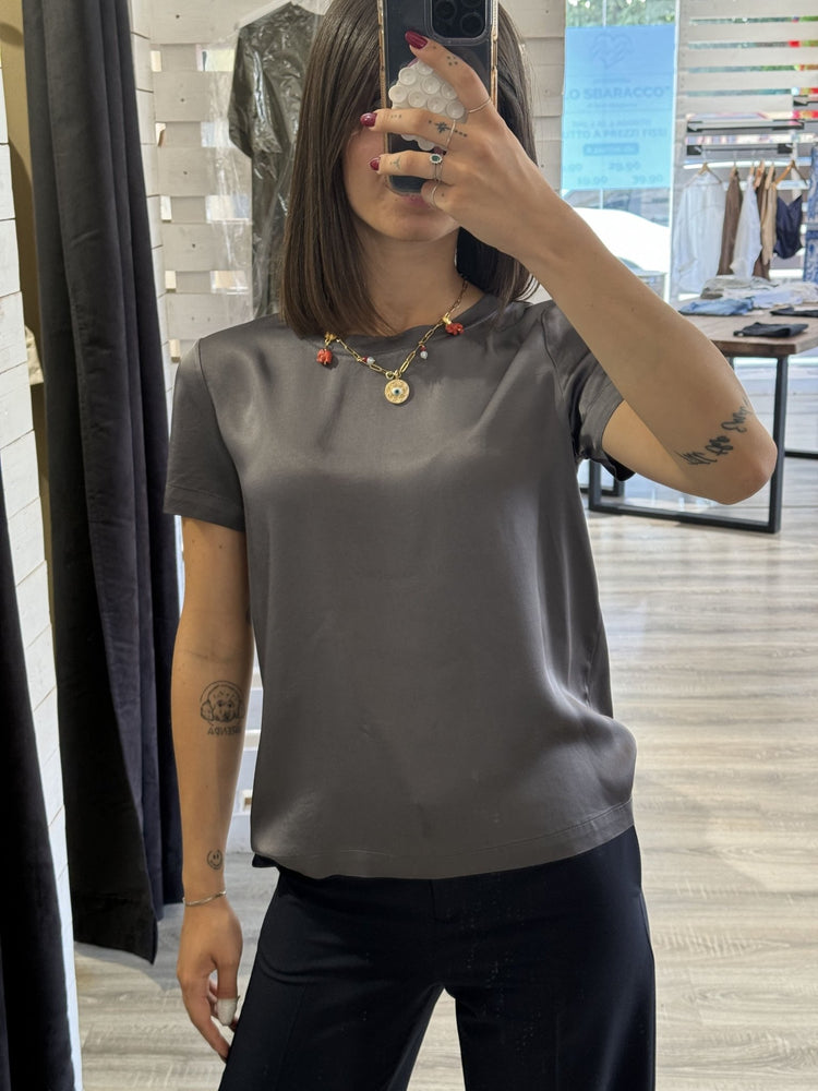 Brend - Blusa girocollo in viscosa - Giugioshop