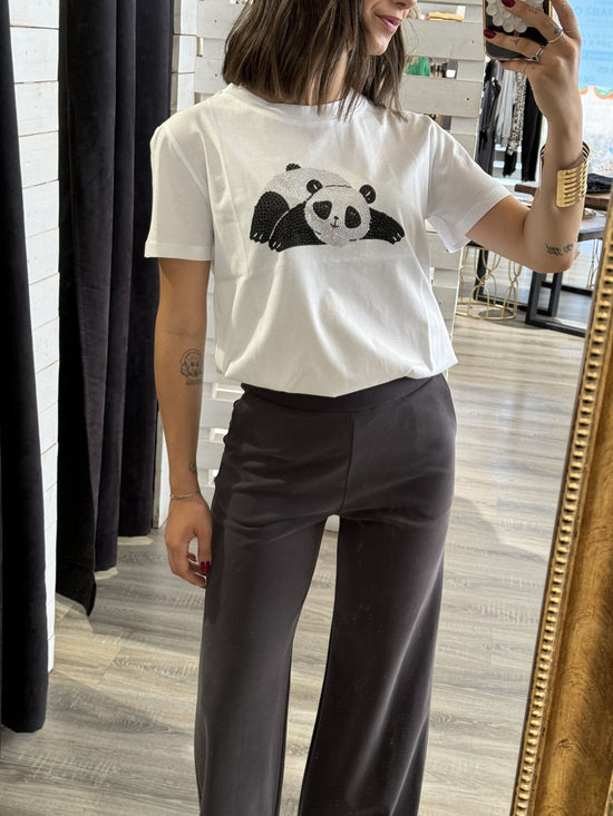 Brend - T - shirt panda strass - Giugioshop