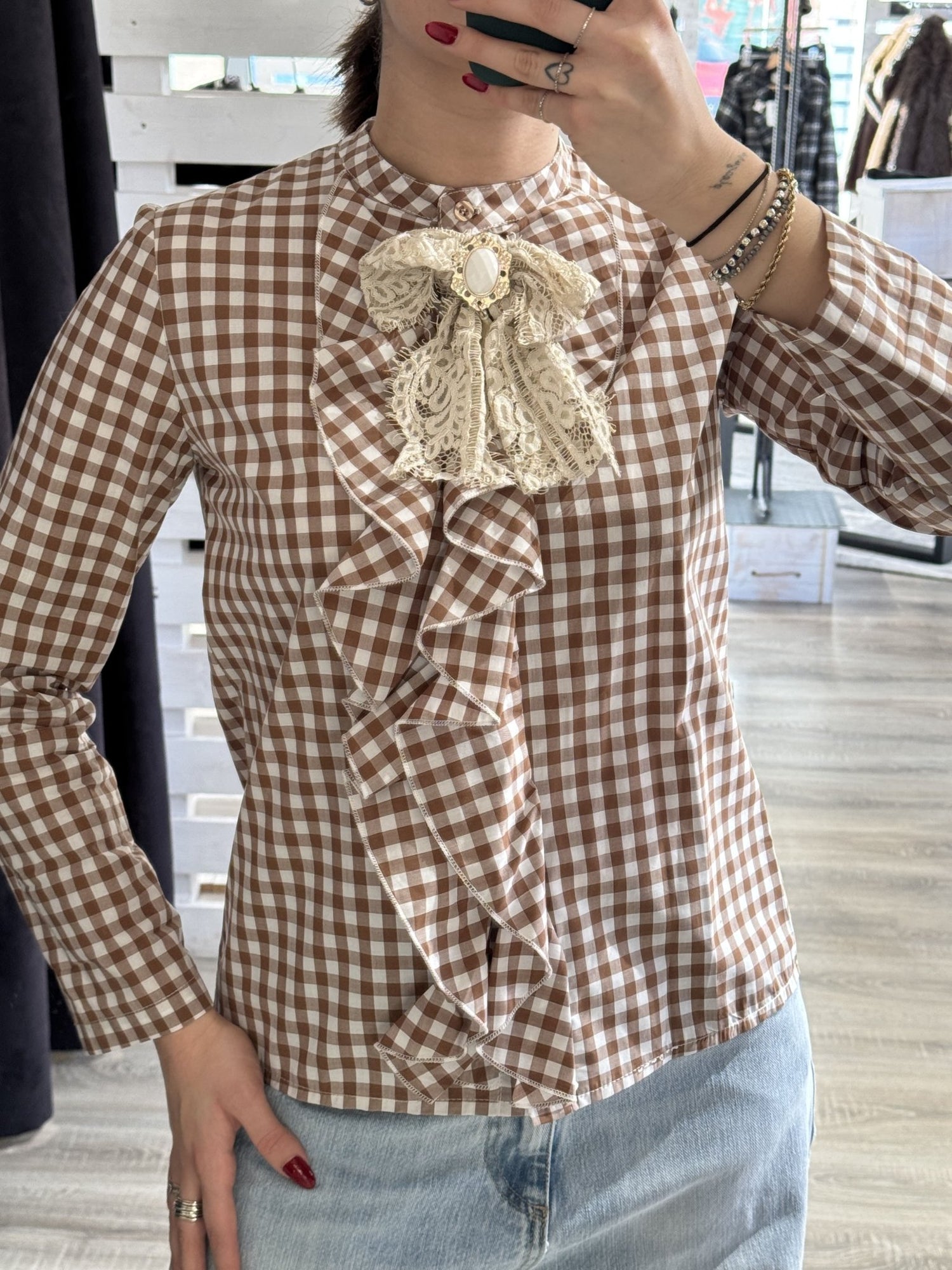 Camicia in cotone vichy Susy Mix - GiuGiò | Shop online