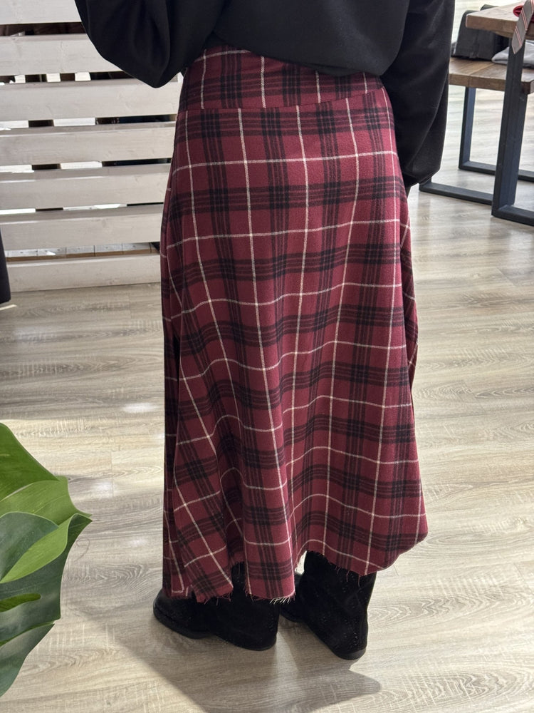 HaveOne - Gonna lunga tartan flanella - Giugioshop