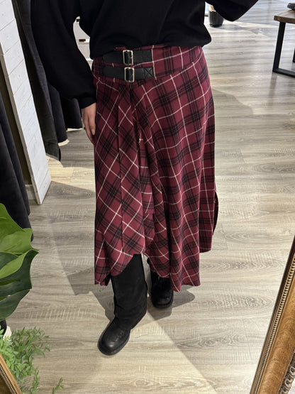 HaveOne - Gonna lunga tartan flanella - Giugioshop