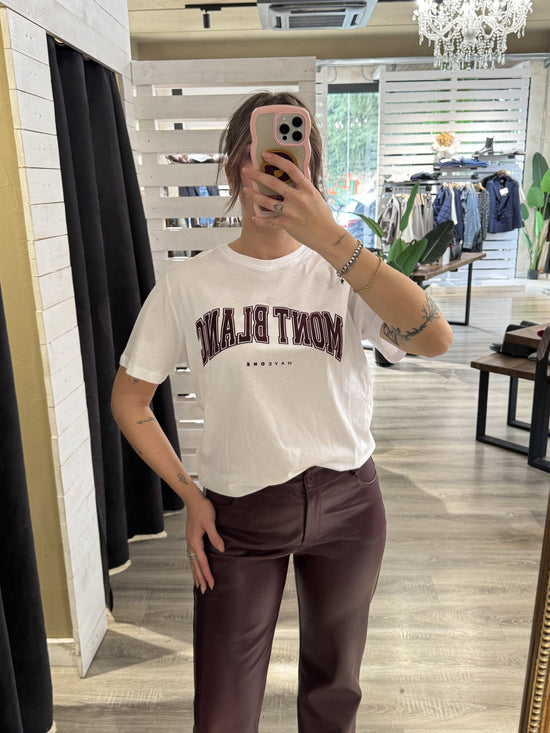 HaveOne - T-shirt Mont Blanc bordeaux - Giugioshop