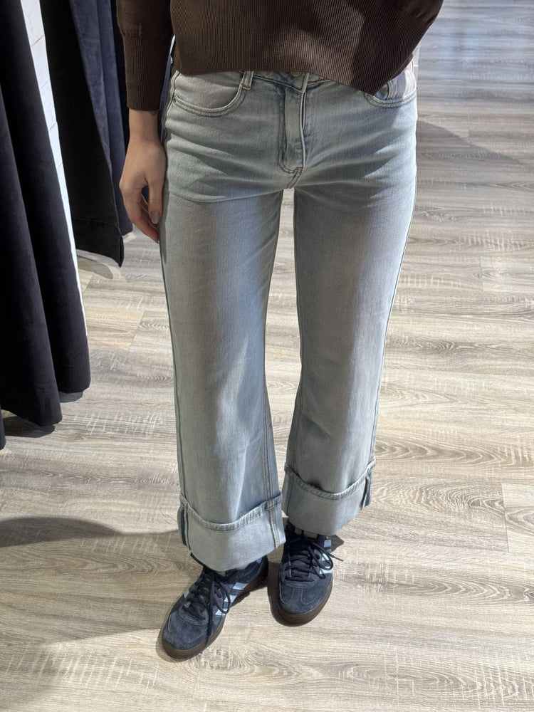 Jeans dritto con risvolto MyD - GiuGiò | Shop online