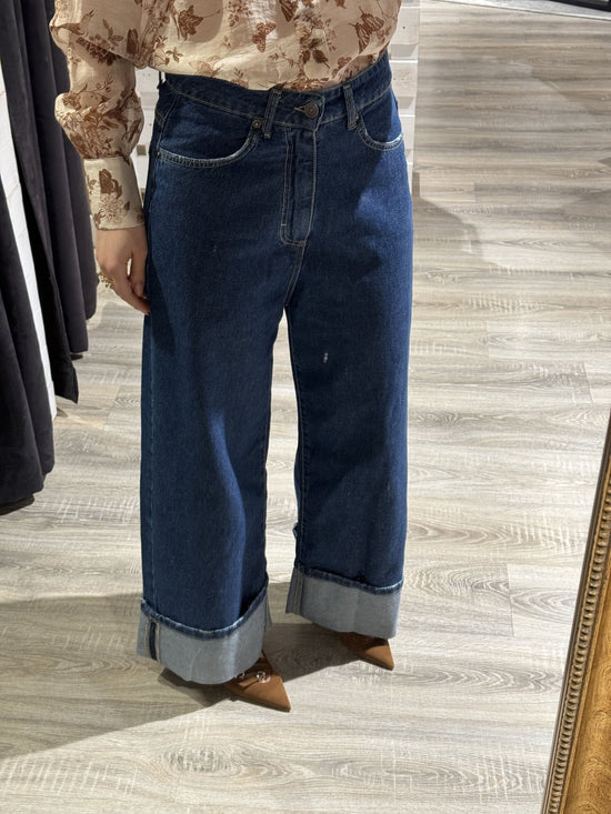 Jeans Giusi con maxi risvolto Tensione IN - GiuGiò | Shop online