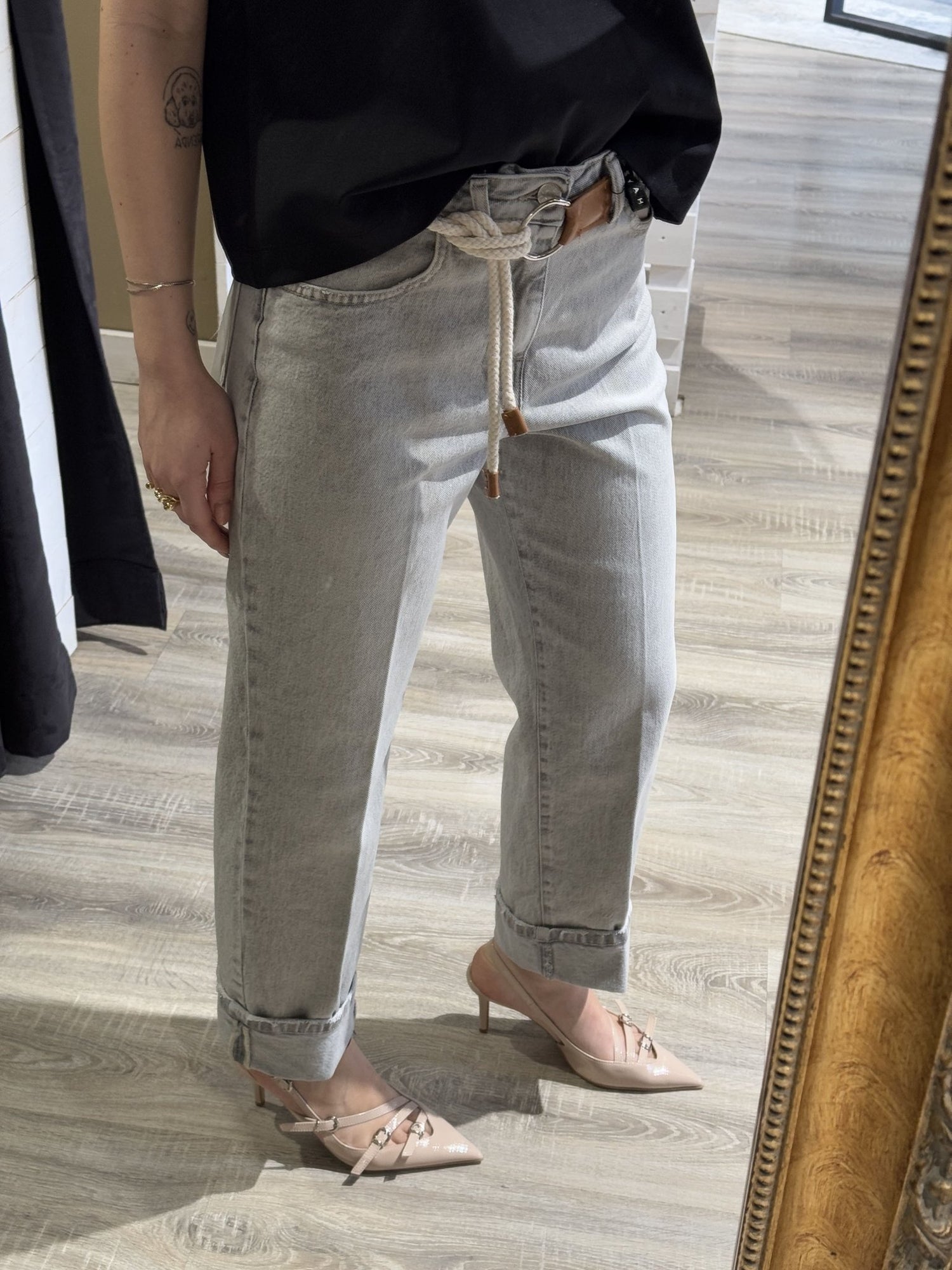 Jeans mod. Mandy con cintura cordone Haveone - GiuGiò | Shop online