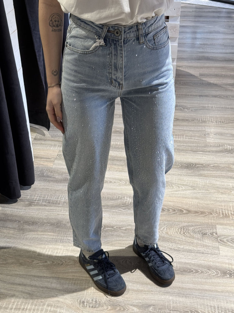 Jeans mom fit con strass SusyMix - GiuGiò | Shop online