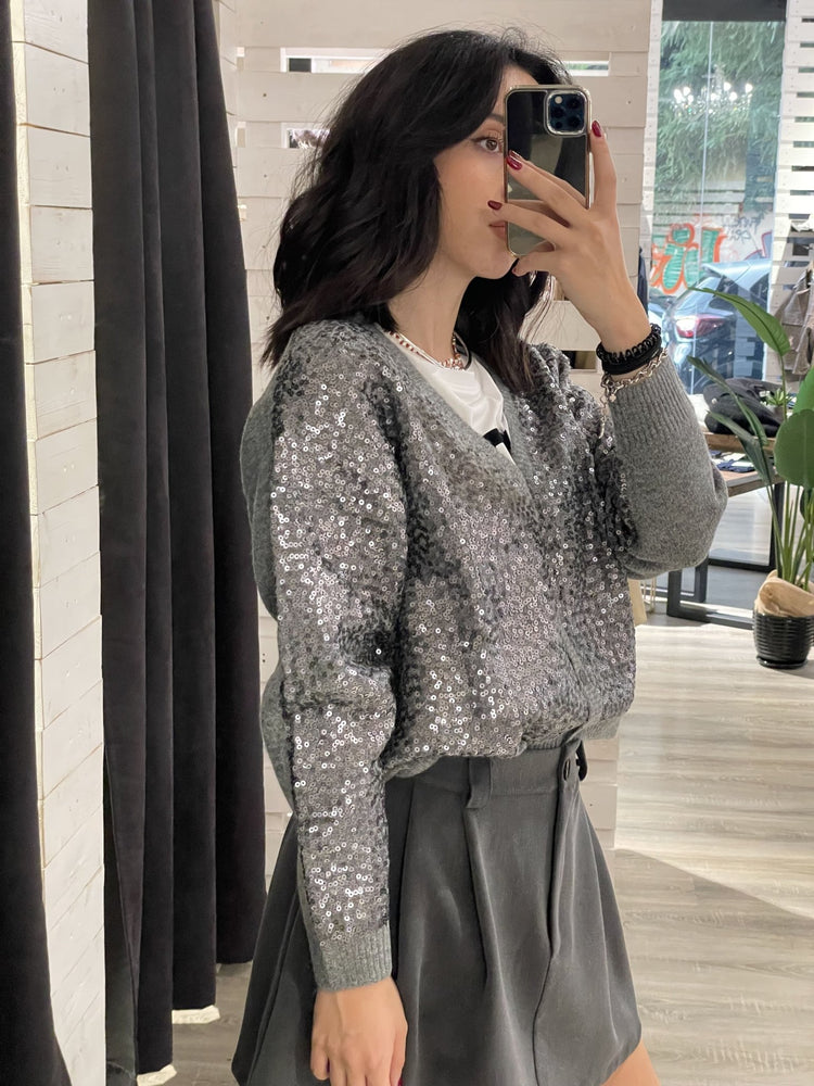 MyD - Cardigan con paillettes - Giugioshop