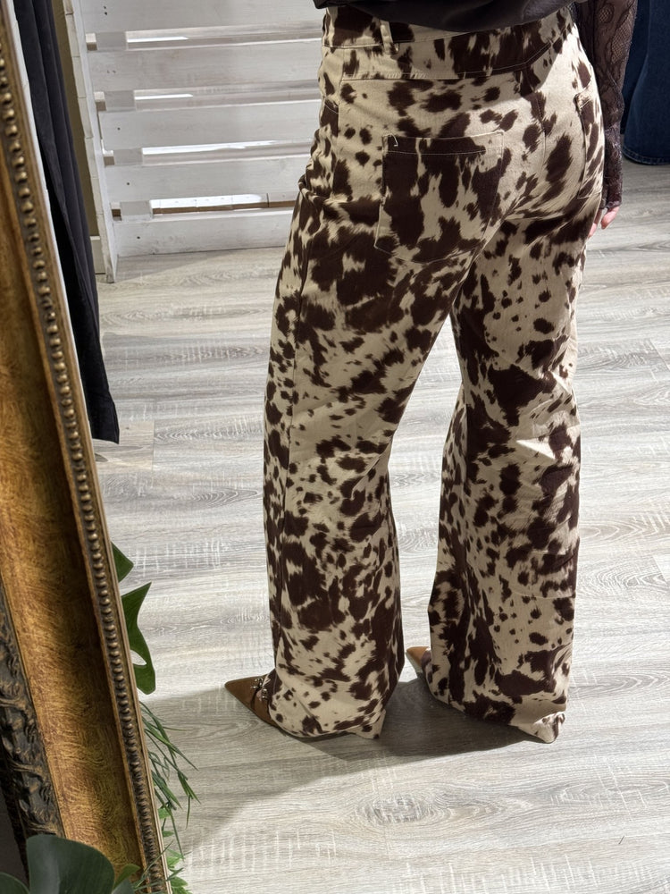 Pantalone gamba dritta fantasia muccata HaveOne - GiuGiò | Shop online