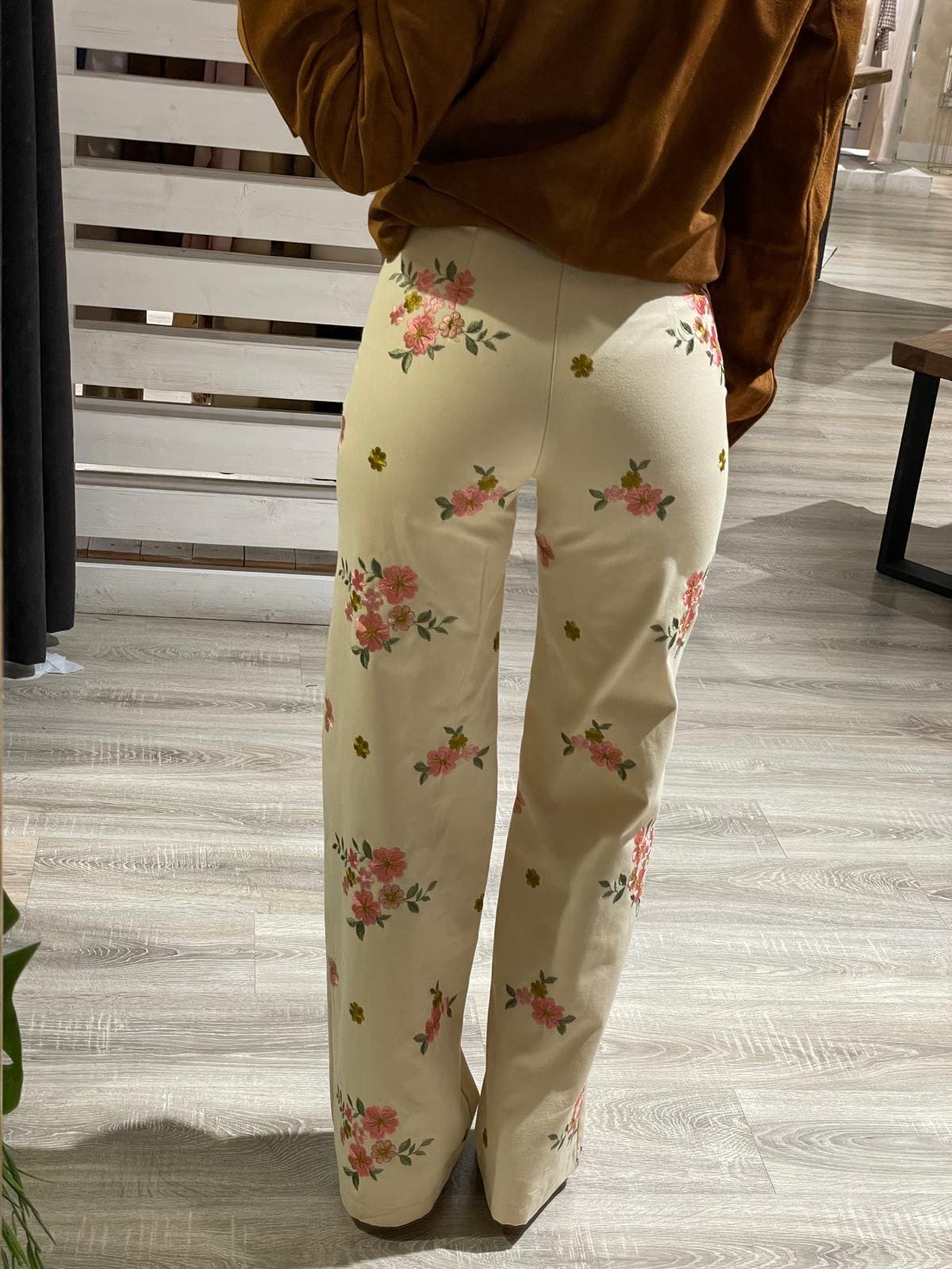 Pantalone palazzo con fiori - MyD - GiuGiò | Shop online