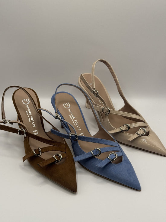 Slingback con fibbiette Divine Follie - GiuGiò | Shop online