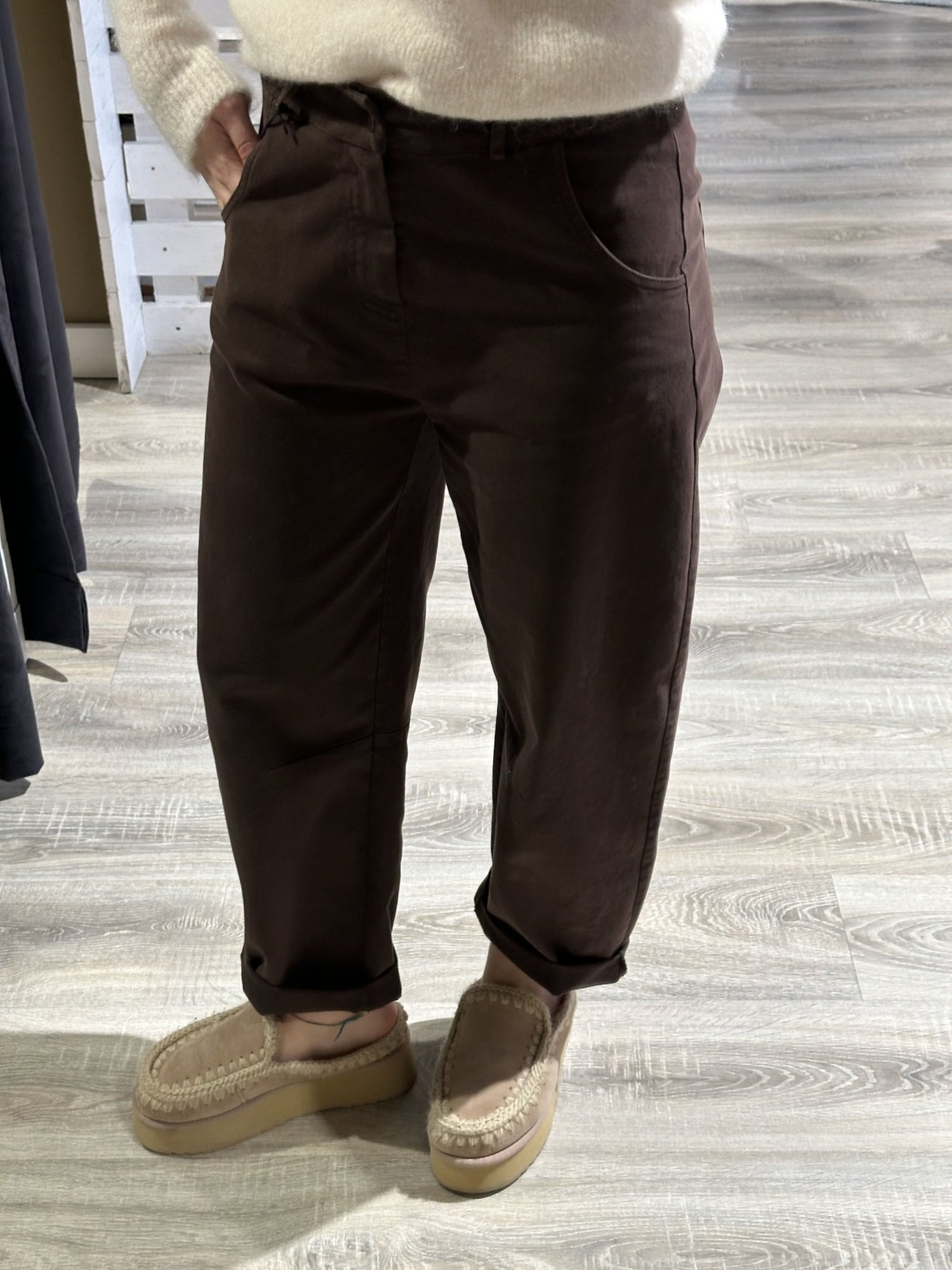 Tensione In - Pantalone ovetto in cotone gabardine - GiuGiò | Shop online