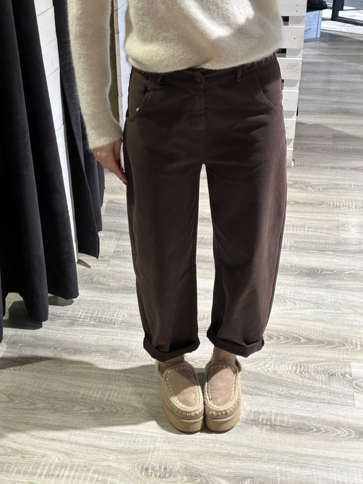 Tensione In - Pantalone ovetto in cotone gabardine - GiuGiò | Shop online